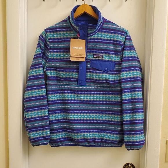 🤩New with tags Rare vintage reversible Patagonia fleece pulover size women's XS